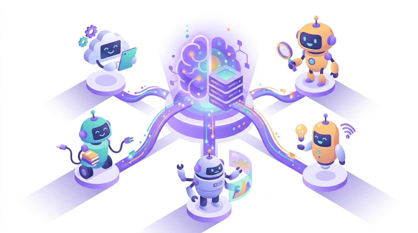 A shared knowledge core feeding every AI employee